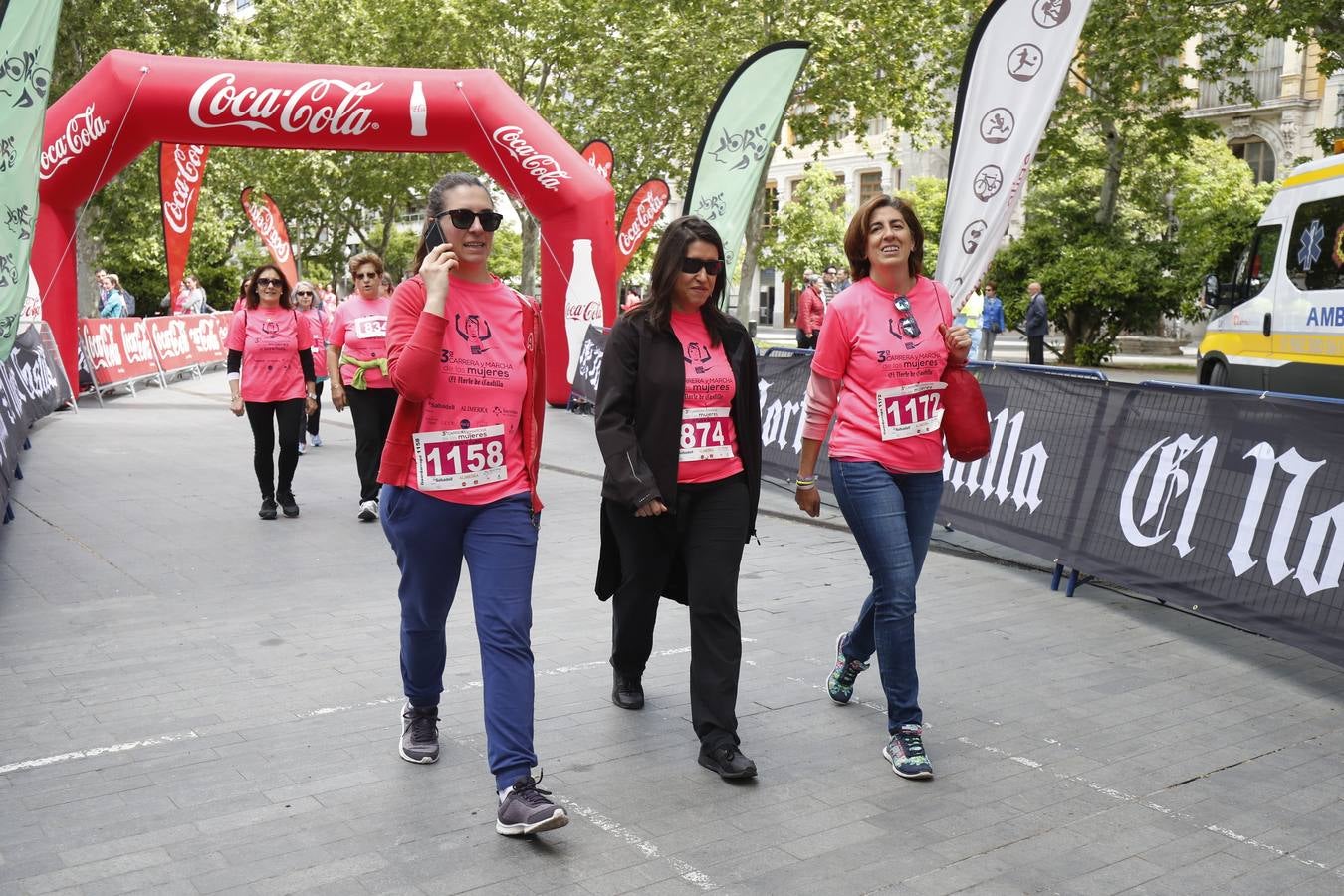 La buena mañana acompañó a las participantes en la Carrera y Marcha de las Mujeres, organizada por El Norte de Castilla. 