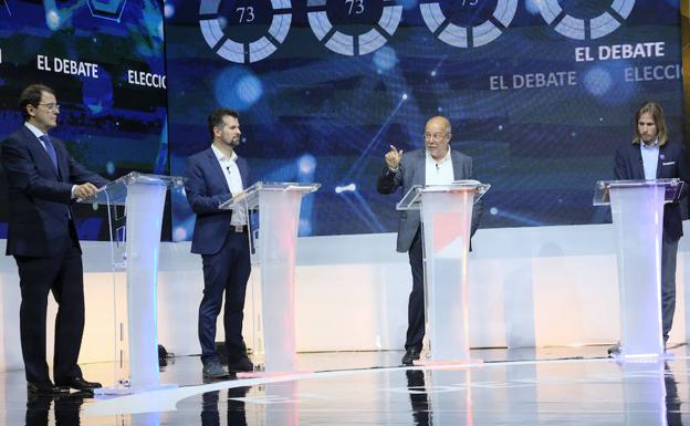 Segundo debate electoral candidatos a la presidencia de la Junta de Castilla y León.