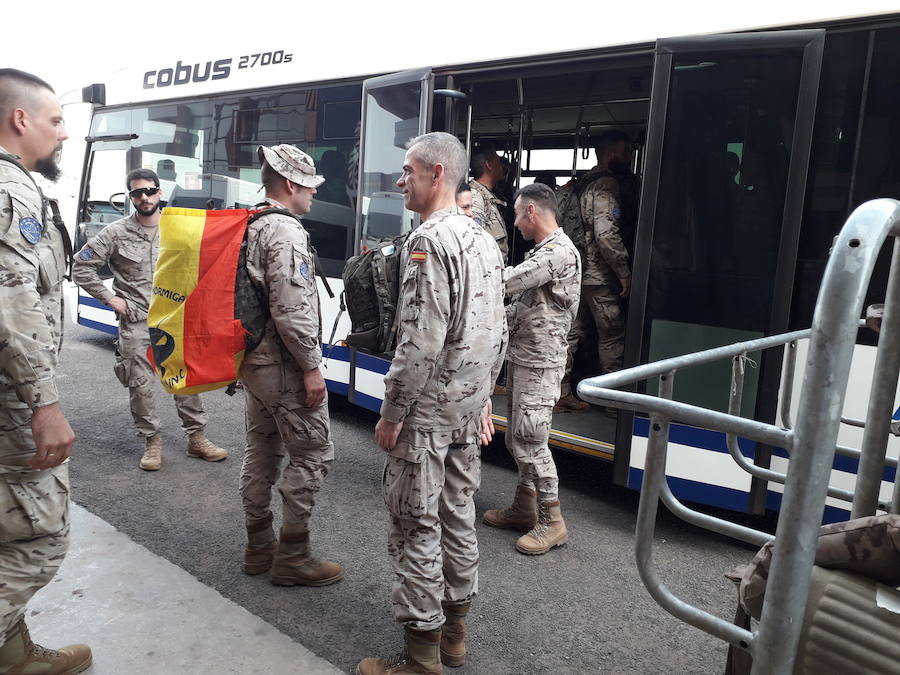 Fotos: Regresan los primeros 124 militares de Malí tras seis meses adiestrando al ejército de ese país