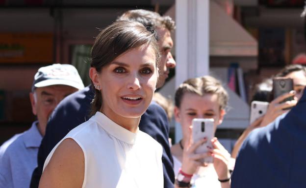 La Reina Letizia en la inauguración de la Feria del Libro de Madrid el pasado 31 de mayo.