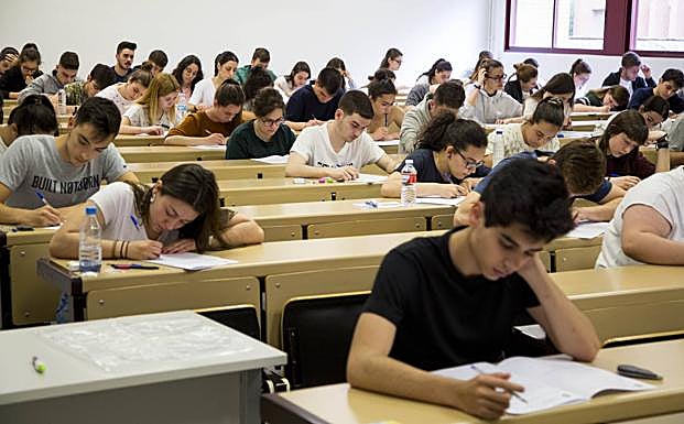 Pruebas de la EBAU en Valladolid.