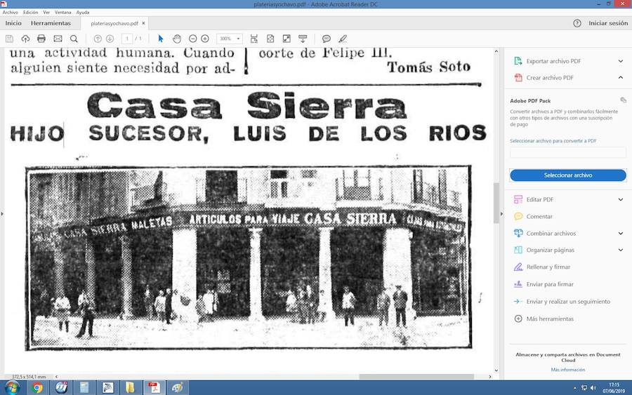 Casa Sierra, en los soportales. 