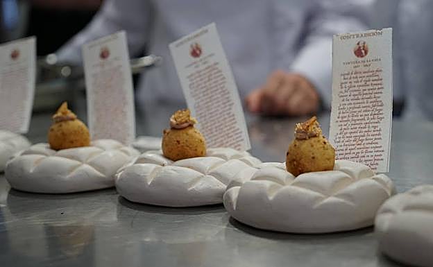 Postre premiado con un accésit en la categoría sin gluten. 