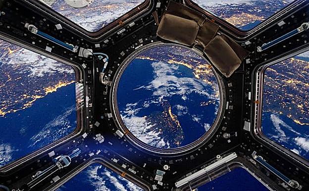 Espectacular vista de la Tierra desde la Estación Espacial Internacional.