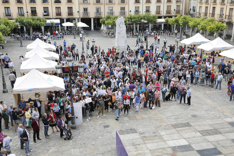 Fotos: Protesta en Palencia ante el acuerdo de PP, Cs y Vox que otorga la Alcaldía a Mario Simón