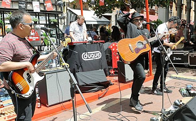 Músicos en Valladolid durante el Día de la Música.