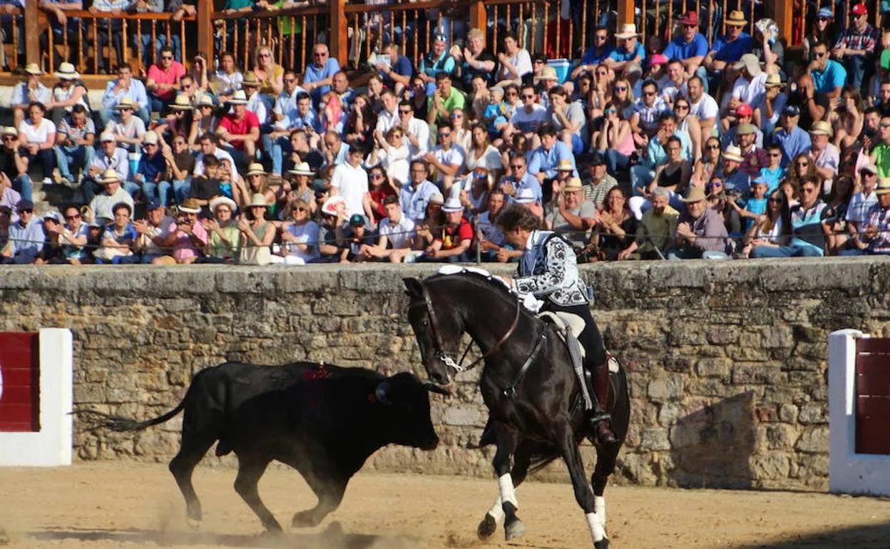 Pablo Hermoso de Mendoza, en Rioseco en 2019.