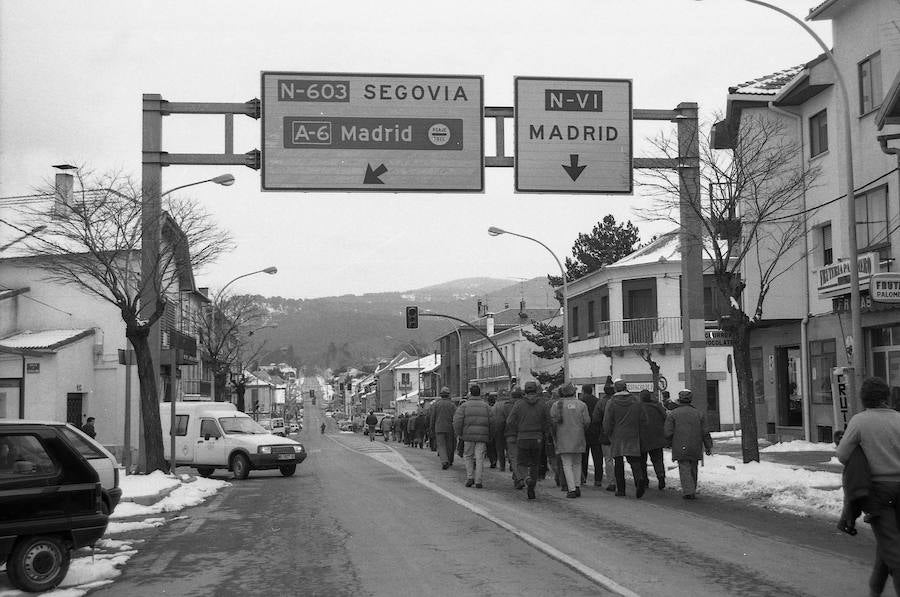 Fotos: El Espinar ha visto pasar todas las marchas reivindicativas en los últimos 30 años (1)