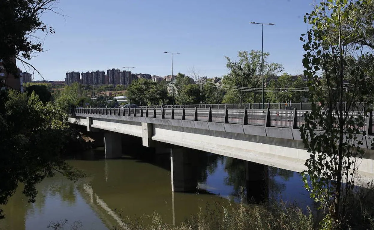 Puente de Arturo Eyries donde encontraron una cigüeña herida.