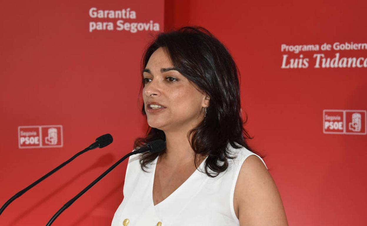 Alicia Palomo, en la rueda de prensa.