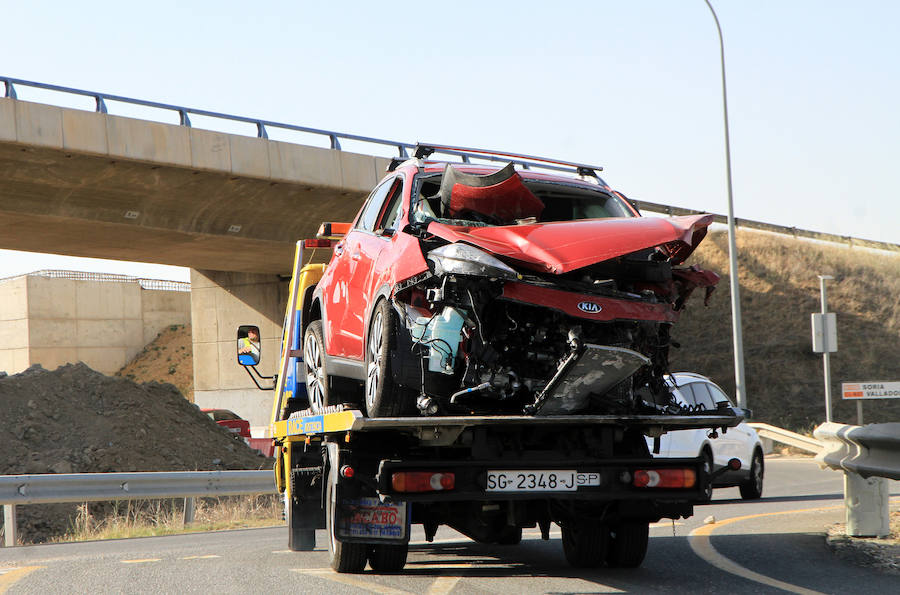 Fotos: Accidente en la carretera de La Granja