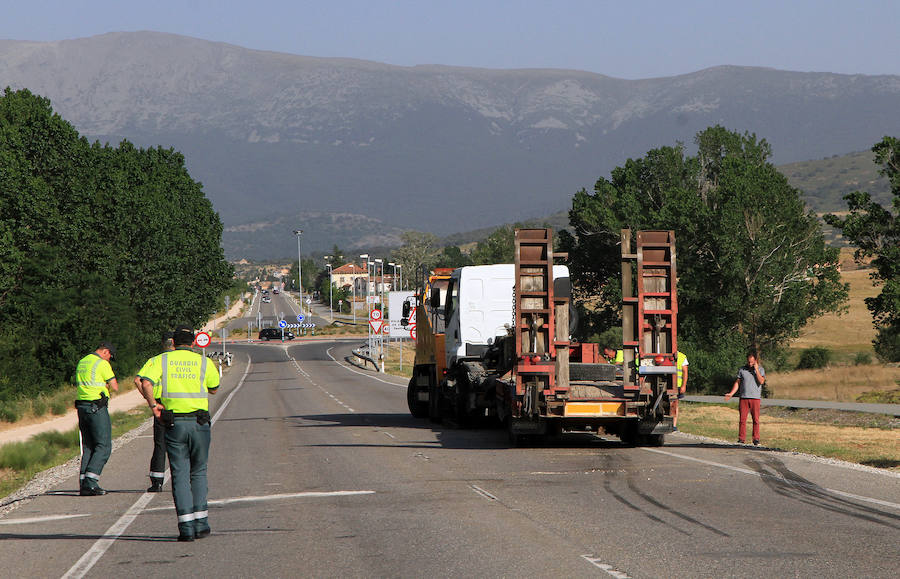 Fotos: Accidente en la carretera de La Granja