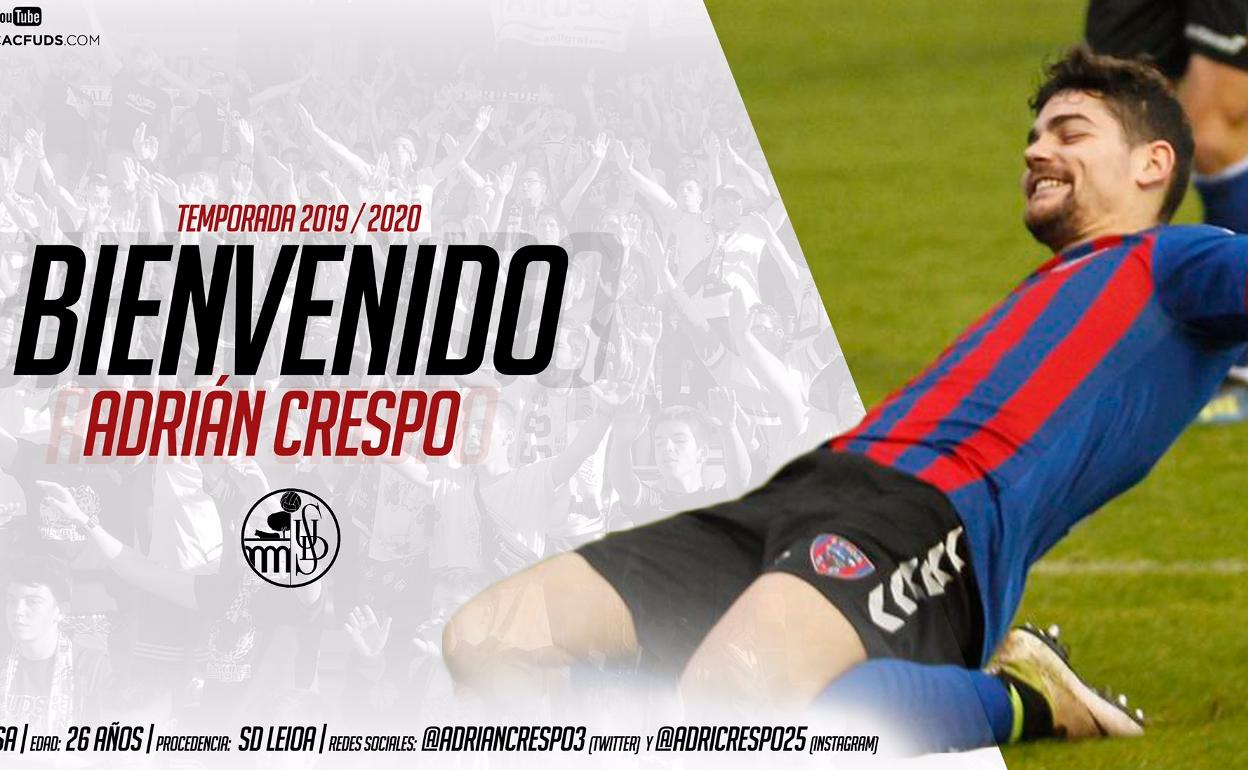 Adrián Crespo, nuevo fichaje del Salamanca CF UDS para la próxima temporada