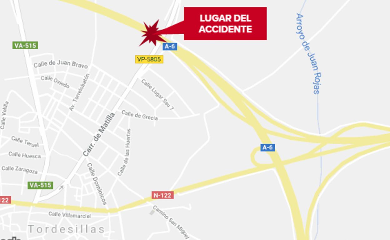 Zona donde ocurrió el siniestro. 