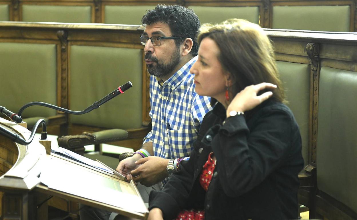 Alberto Bustos, durante su intervención. 