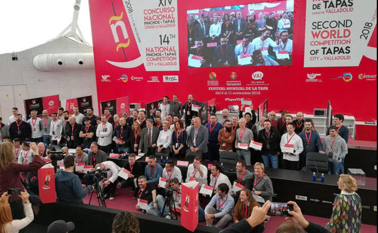 Inauguración del Concurso Nacional de Pinchos y el Campeonato Mundial de Tapas de 2018. 