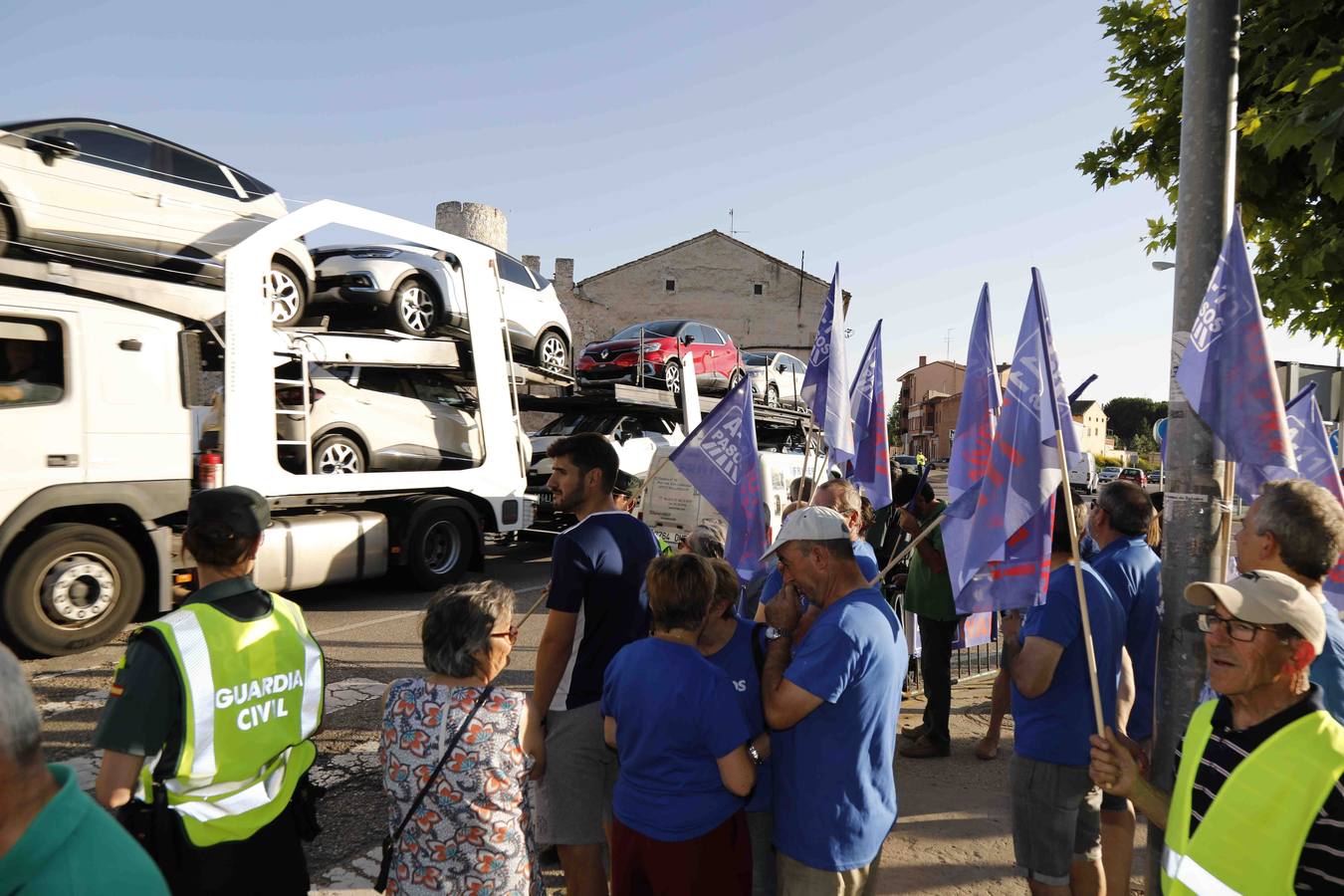 Fotos: Nueva protesta en Peñafiel para reclamar la Autovía del Duero