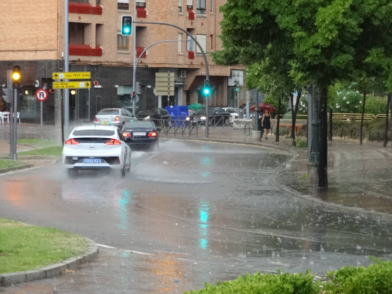 Fotos: Fuertes lluvias este sábado en Valladolid