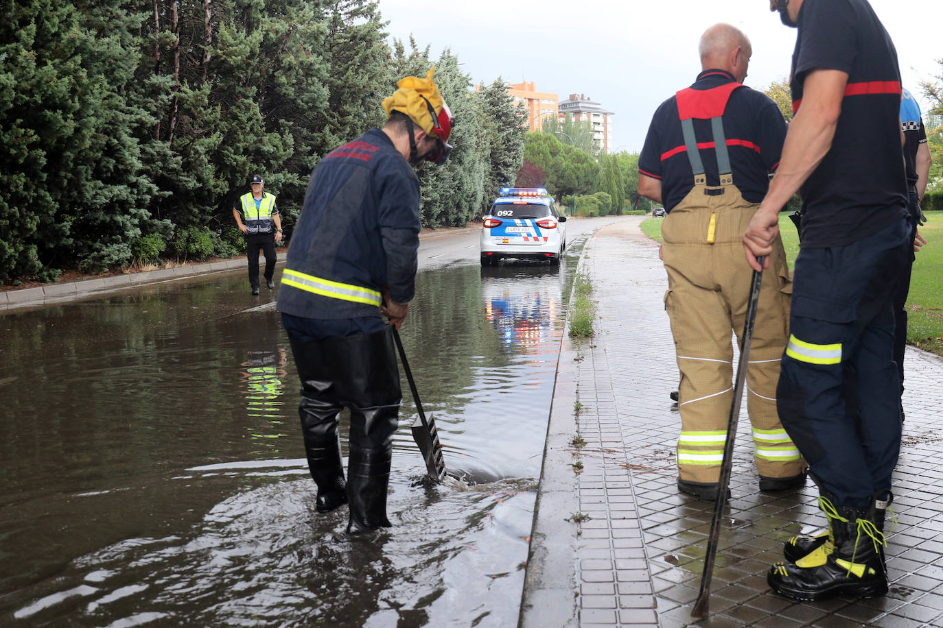 Fotos: Fuertes lluvias este sábado en Valladolid