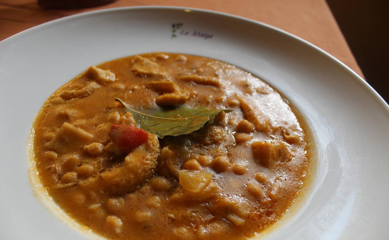 Garbanzos con callos. 