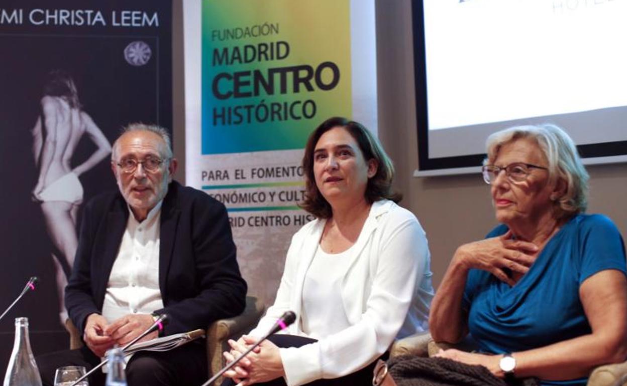 Manuela Carmena y Ada Colau protagonizaron el lunes pasado el primer encuentro de los 'Diálogos Civiles MAD&BCN'. 