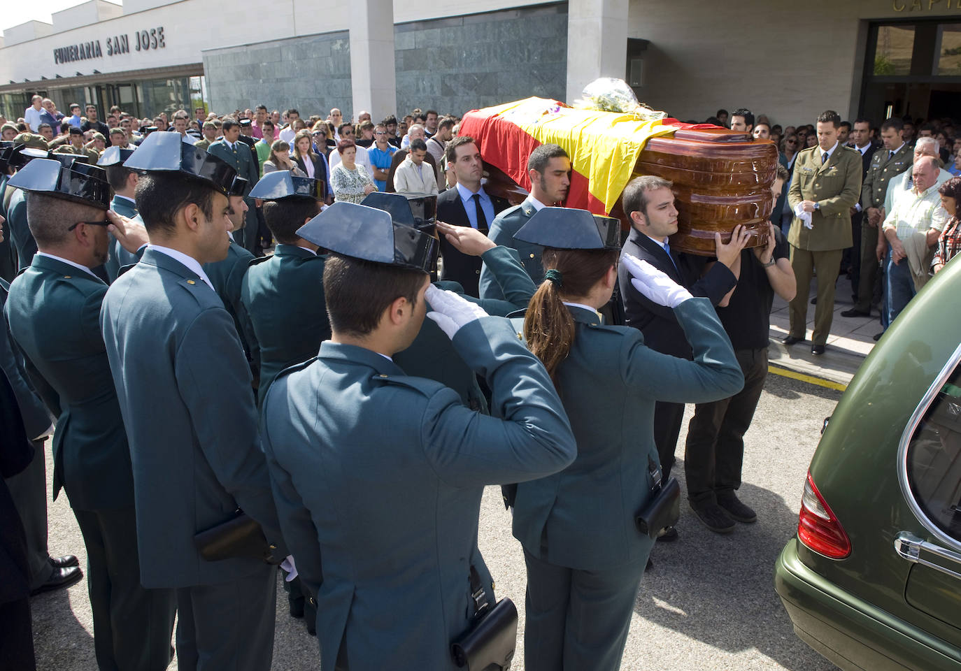 Funeral por Carlos Sáenz de Tejada, guardia civil asesinado por ETA en Mallorca.