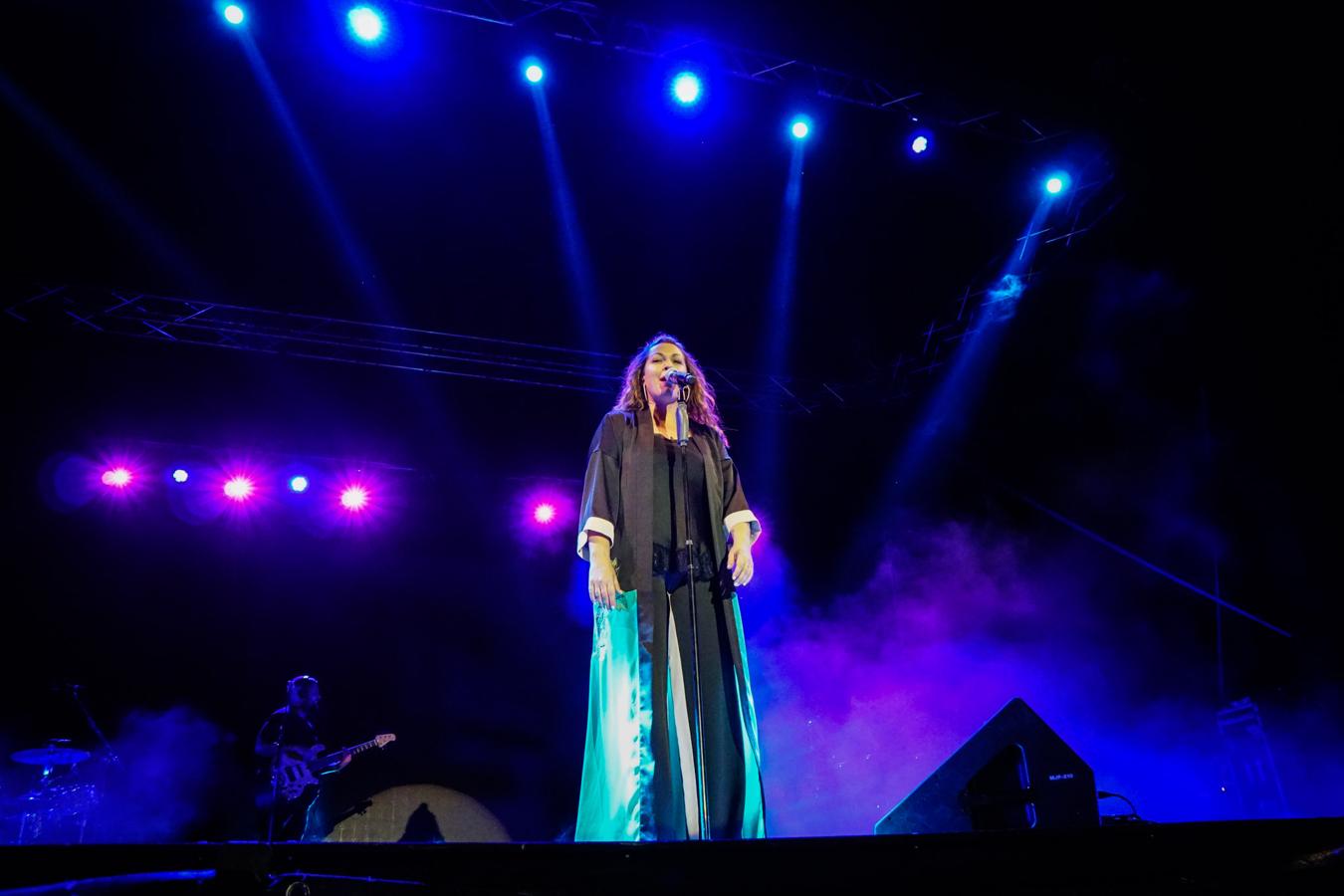 La cantante gaditana ha sido el plato fuerte de las fiestas de la localidad. salmantina