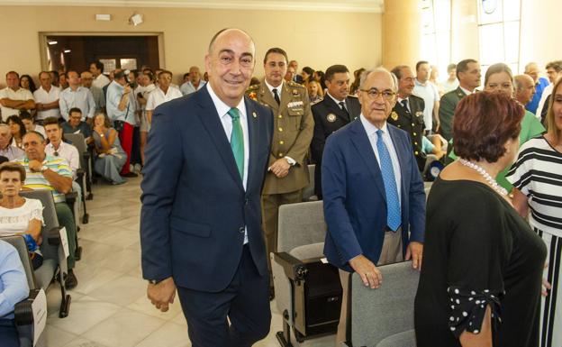 Miguel Ángel de Vicente, presidente de la Diputación de Segovia, instantes antes de su investidura. 