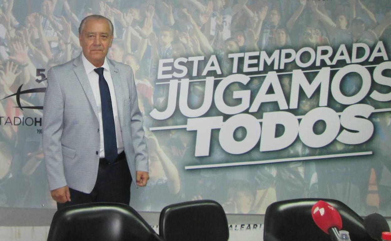 José Luis Trejo, en su presentación como técnico del Salamanca CF. 