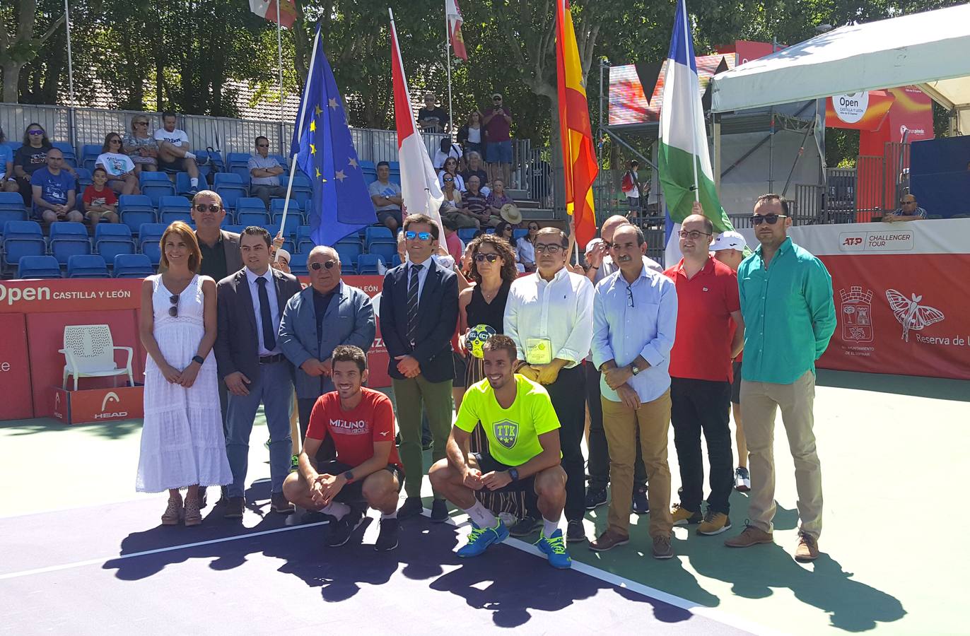 El director general de Deportes de la Junta de Castilla y León, Alfonso Lahuerta, asistió hoy al acto inaugural del XXXIV Open de Tenis Castilla y León-Villa de El Espinar.