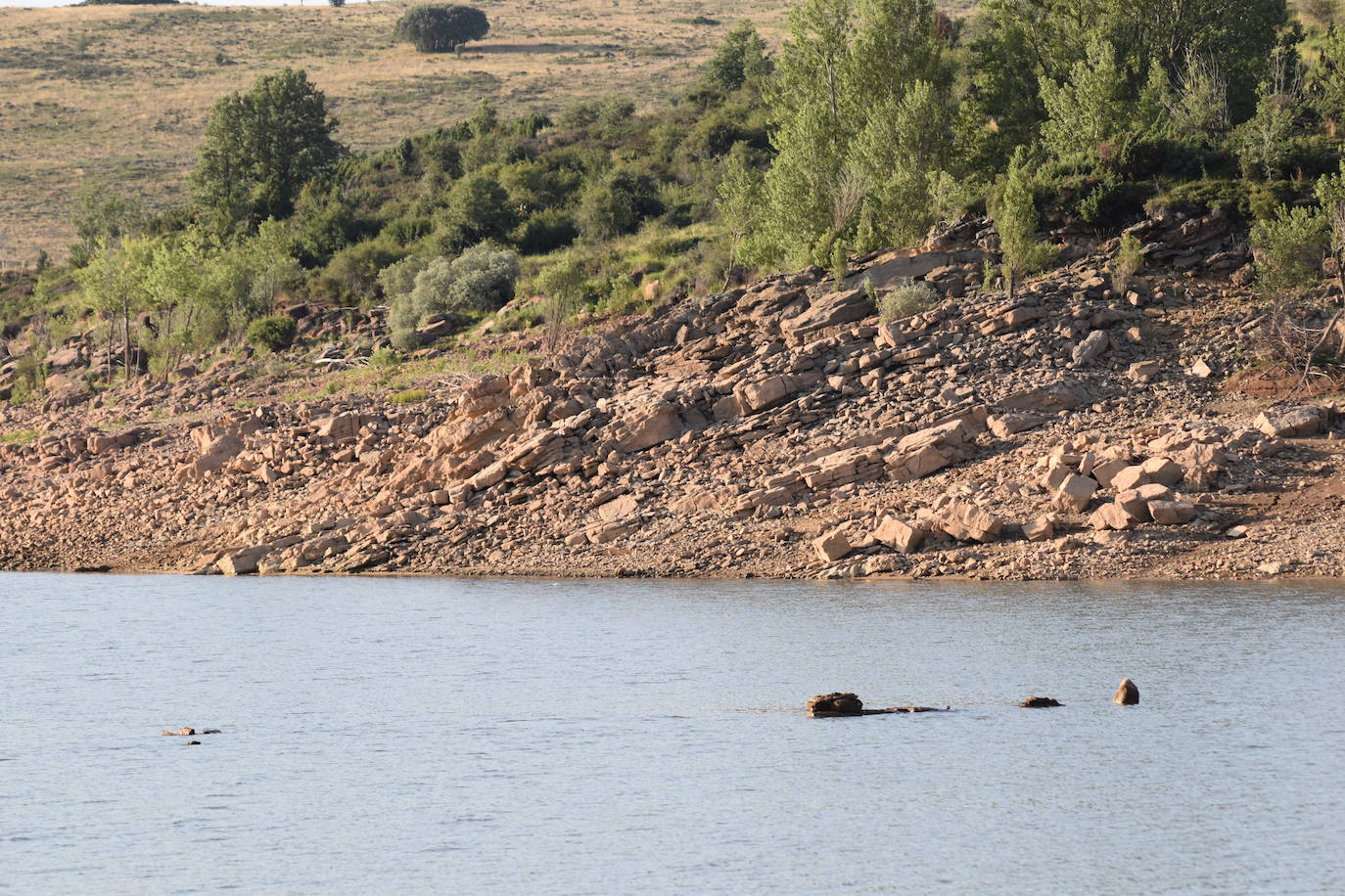Fotos: La sequía produce estragos en el embalse de Aguilar de Campoo
