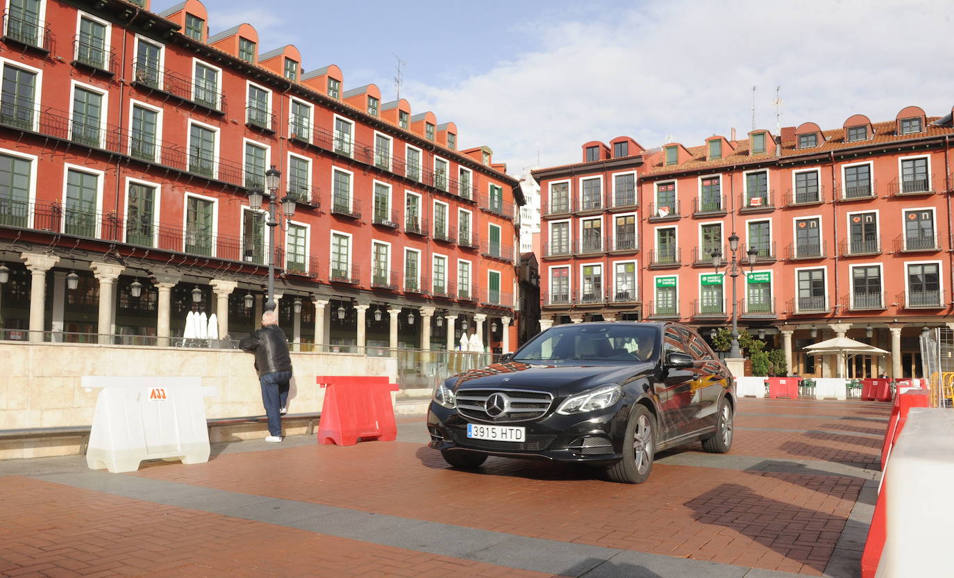 Aparcamiento de la Plaza Mayor de Valladolid.