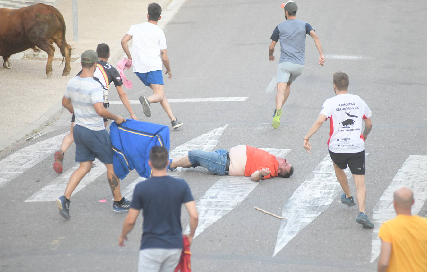 Un vecino de La Seca -F. S. de 45 años- ha resultado herido grave tras ser corneado en el encierro celebrado este sábado