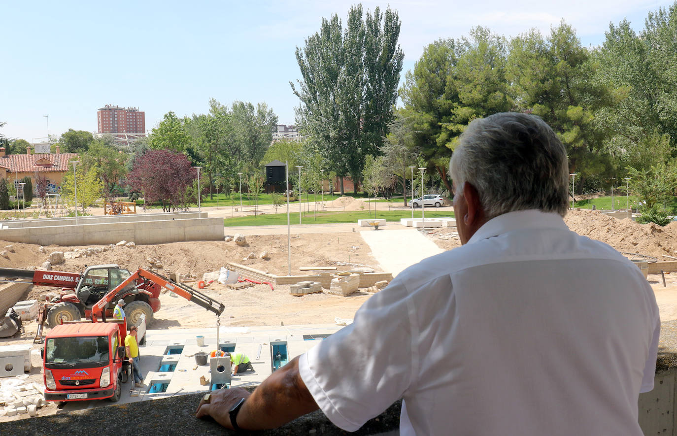 Fotos: Continúan las obras en el parque Juan de Austria de Valladolid