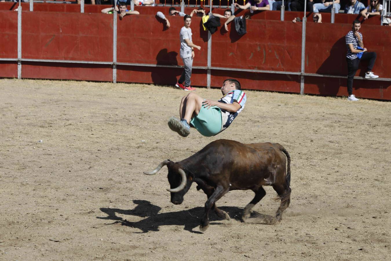 La capea fue entretenida gracias al ganado y a un grupo de cortadores, que no cesaron en su intento hasta lograr unos buenos cortes