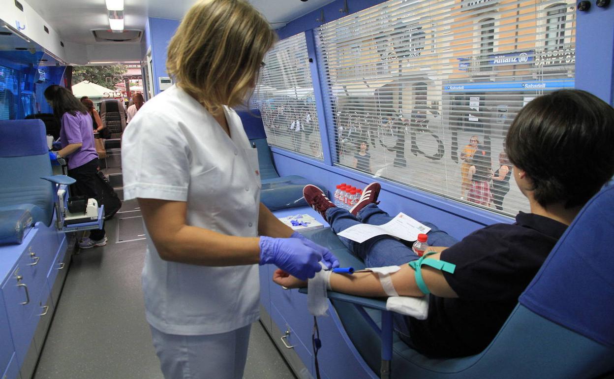 Donación de sangre en Segovia. 