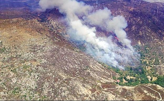 Incendio forestal en Navalacruz (Ávila). 