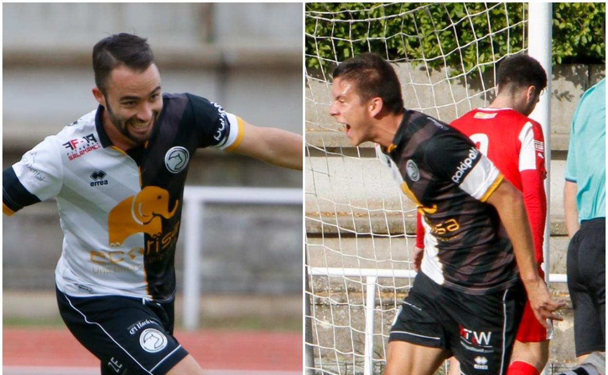 Cristo Medina y Diego del Castillo, en su etapa en Unionistas. 