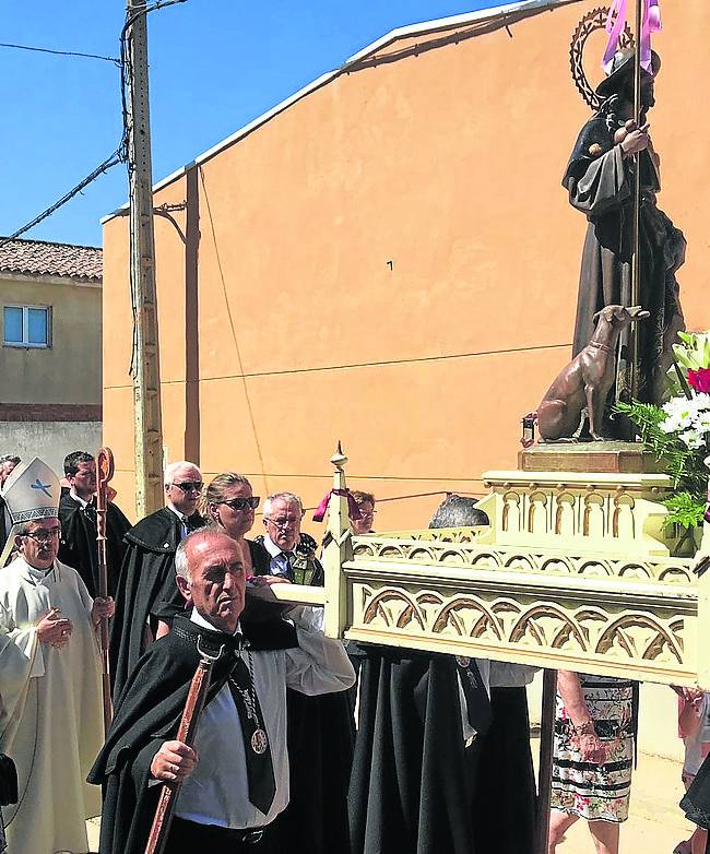 Imagen secundaria 2 - Procesiones en honor a San Roque en Villadefrades, Valverde Campos y Becilla.