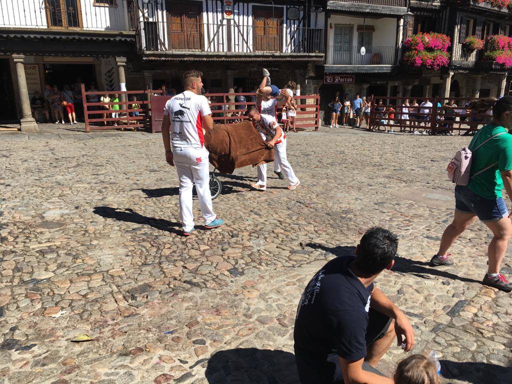 Uno de los carretones del encierro infantil.