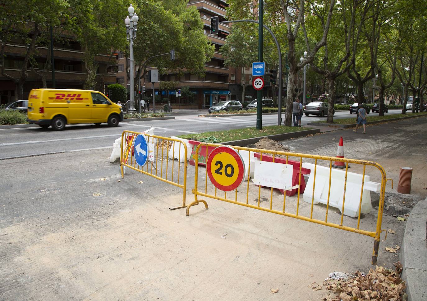 Obras en Paseo Zorrilla.