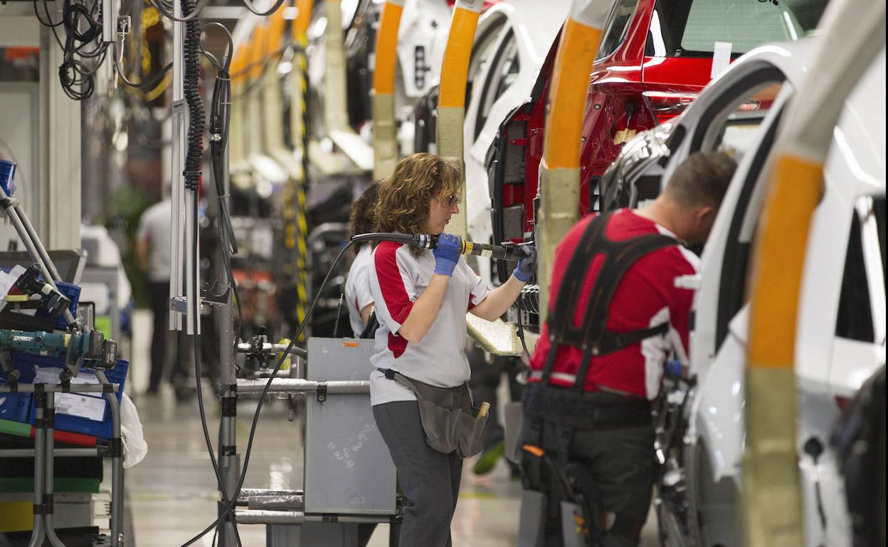 Una fábrica de vehículos Seat en Martorell (Barcelona),