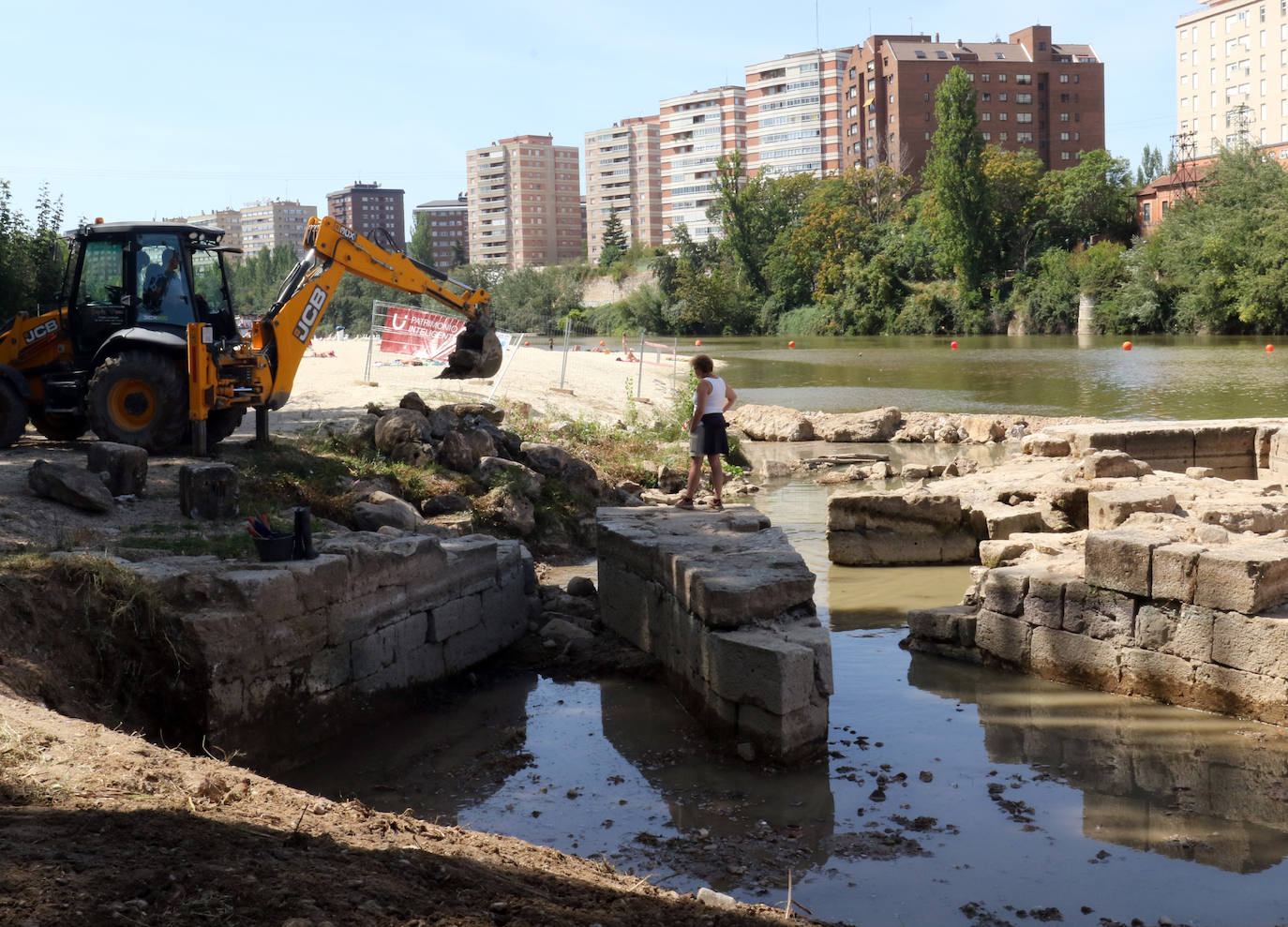 Fotos: Trabajos de restauración en las aceñas del Pisuerga