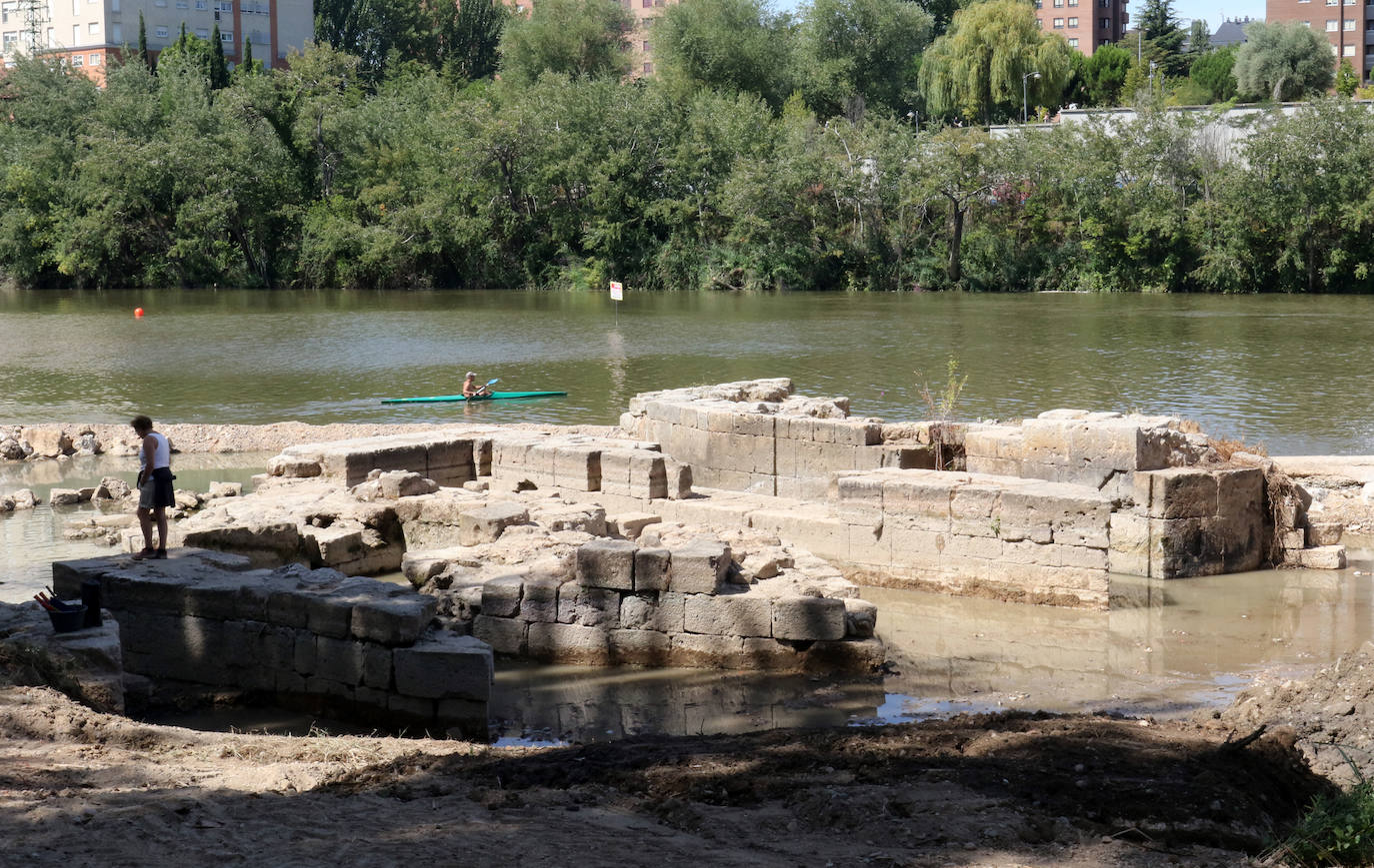 Fotos: Trabajos de restauración en las aceñas del Pisuerga