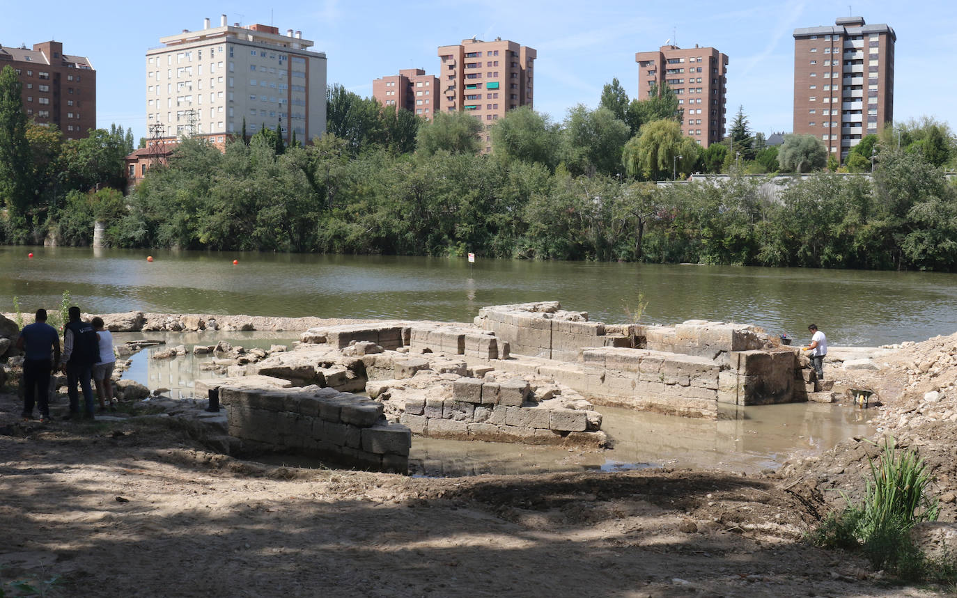 Fotos: Trabajos de restauración en las aceñas del Pisuerga