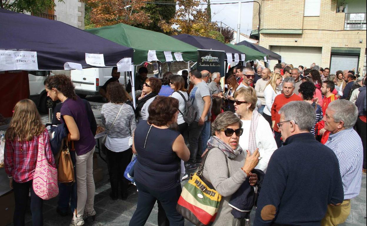 Imagen de una pasada Feria del Queso de Sardón.