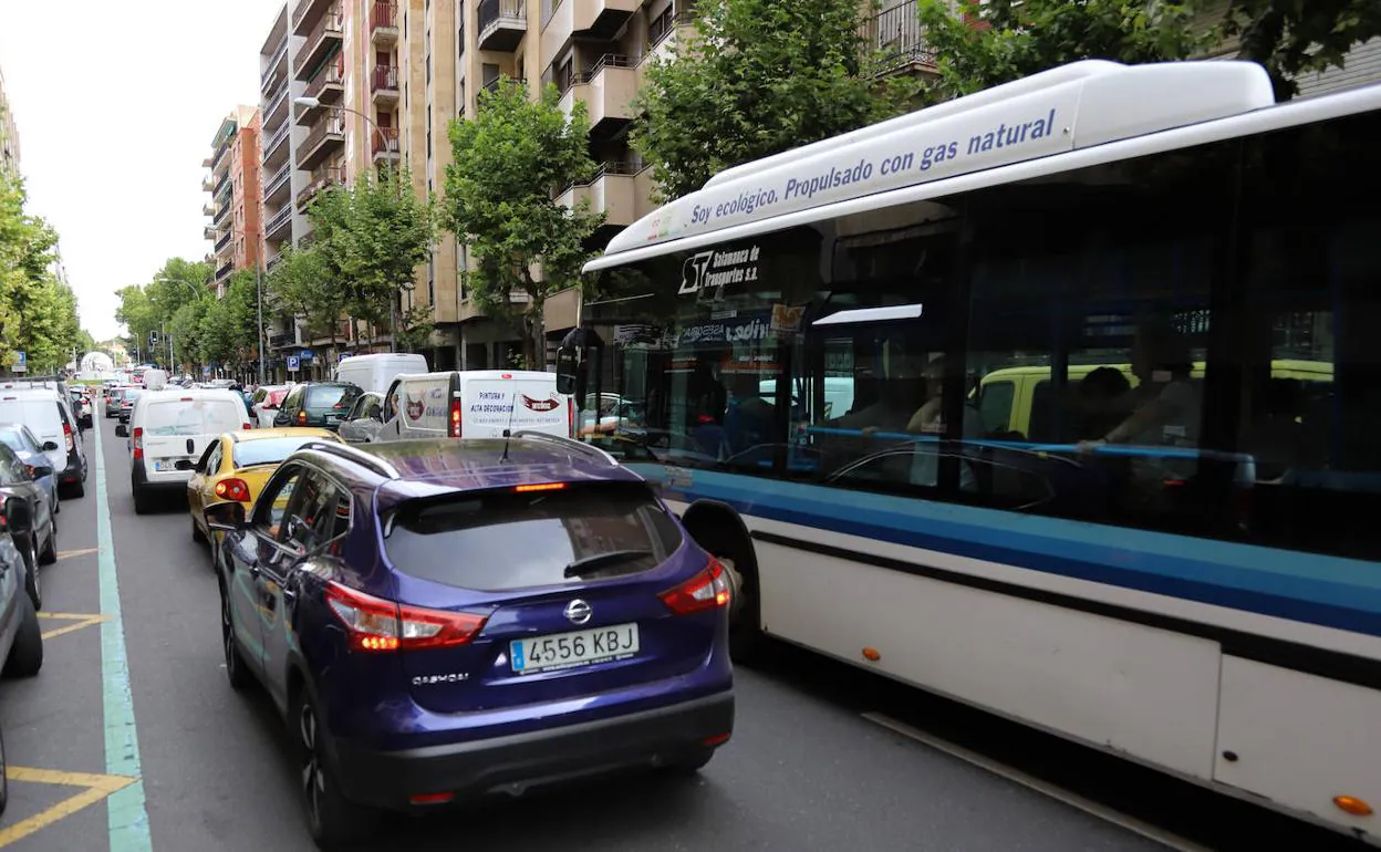 El tráfico es el princiipal causante de la contaminación. 