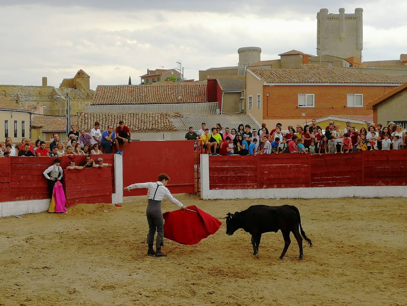 Los alumnos de la Escuela Taurina de Medina de Rioseco hicieron una demostración de su saber hacer en promoción de la tauromaquia