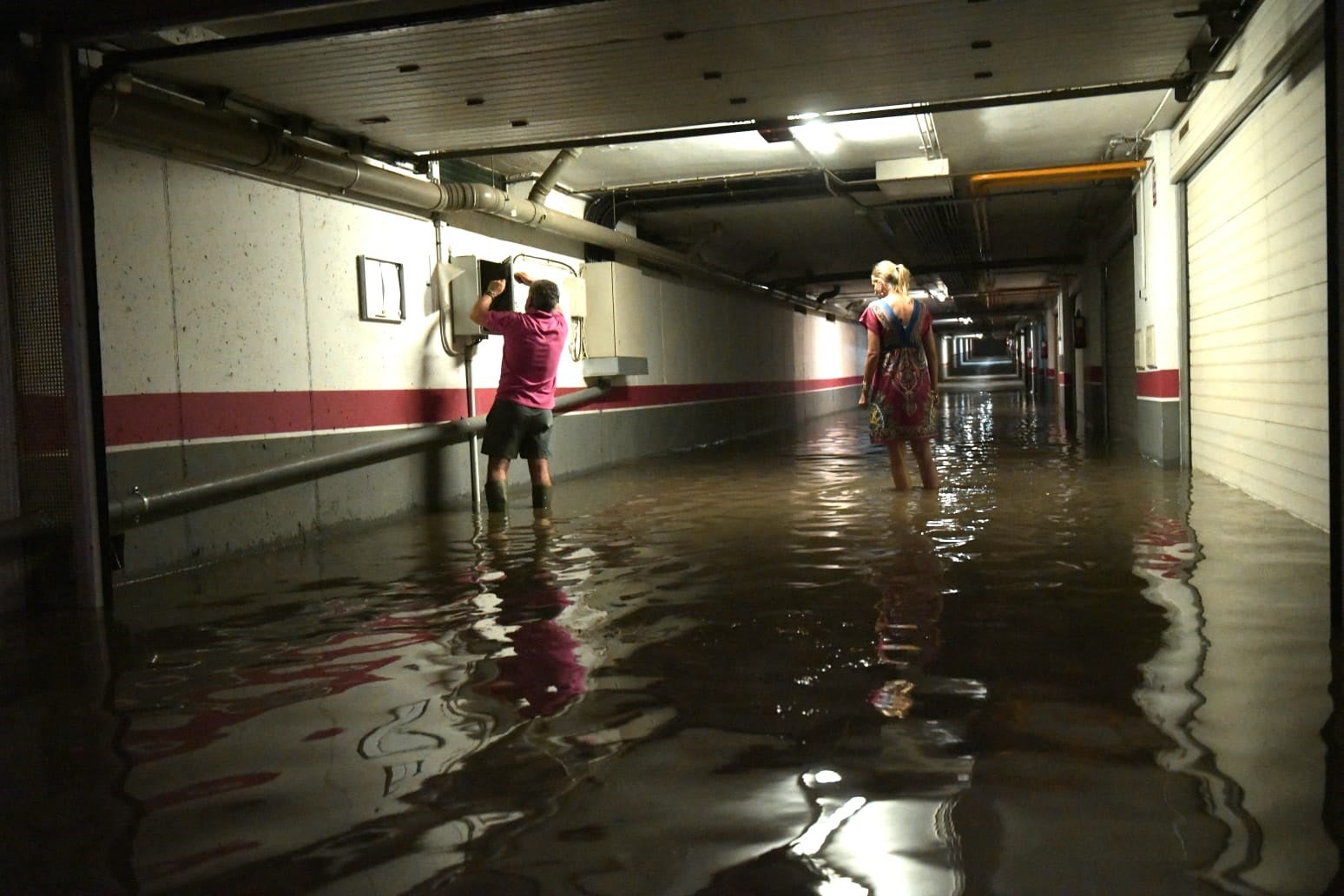 Inundaciones en garajes de Valladolid.