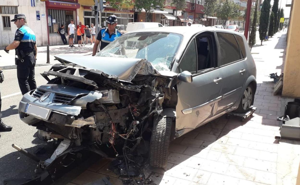 Vehículo implicado en el accidente.